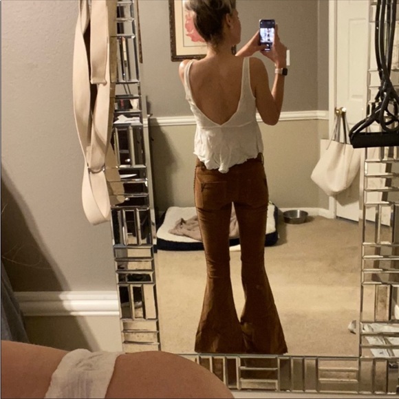 OneTeaspoon Marines Low Rise Brown Flare Corduroys - Picture 2 of 6